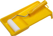 Ролик-набор флок, 11 см, желт.кругл.края, 29 см ручка, ванная 